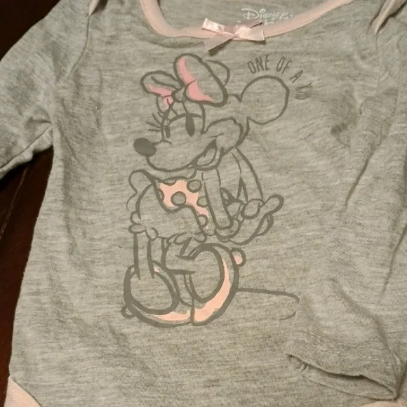 Disney Pink and Gray Minnie Mouse Baby Outfit Set - Picture 9 of 15